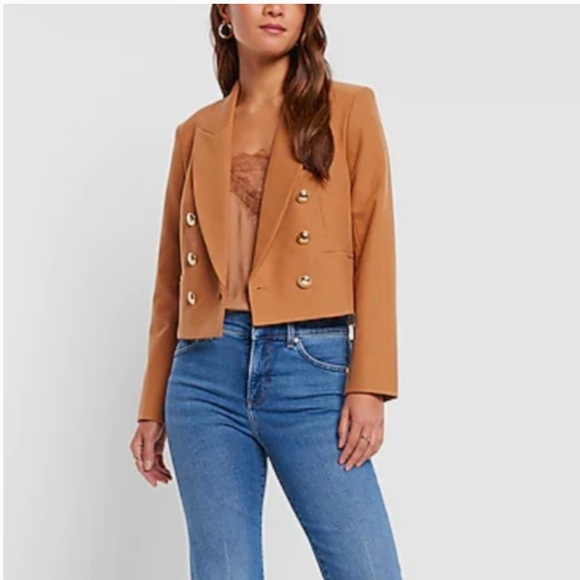 Express Cropped Blazer - Picture 1 of 4